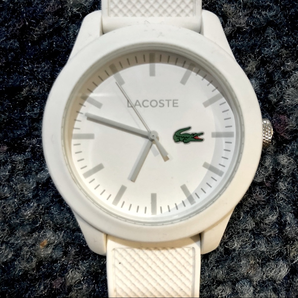 Lacoste watch. White. Unisex